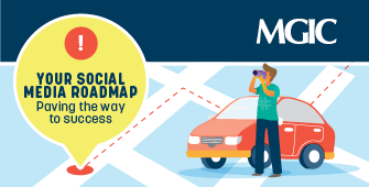 Social media roadmap infographic